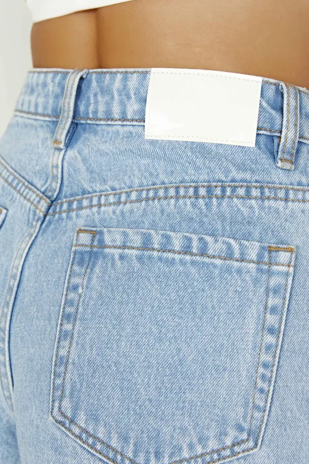 Meshki Denim Jasper Mid Rise Denim Shorts 8211 Mid Blue Mid Blue 8211 Women