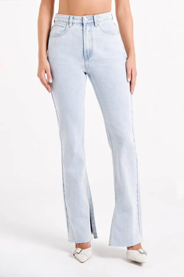 Meshki Denim Lauren Straight Leg Jeans 8211 Light Blue Lightblue 8211 Women