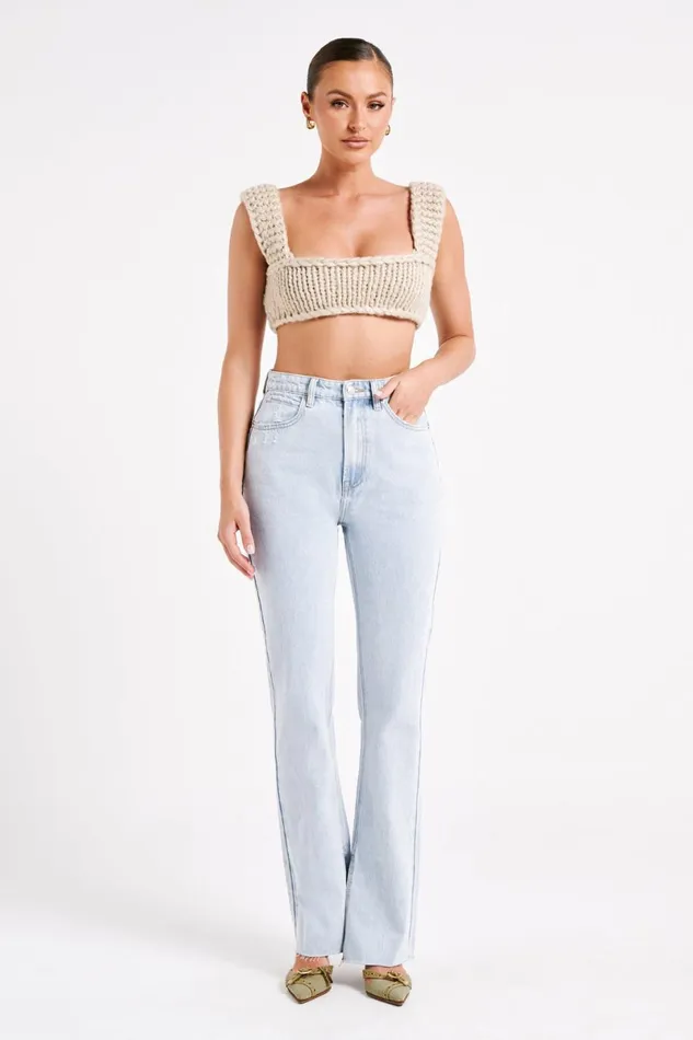 Meshki Denim Lauren Straight Leg Jeans 8211 Light Blue Lightblue 8211 Women Meshki Denim Lauren Straight Leg Jeans 8211 Light Blue Lightblue 8211 Women