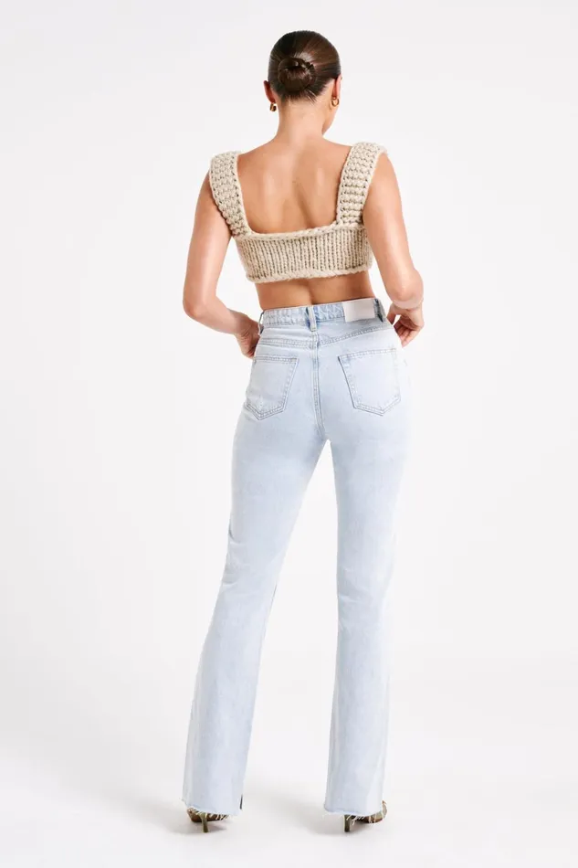 Meshki Denim Lauren Straight Leg Jeans 8211 Light Blue Lightblue 8211 Women Meshki Denim Lauren Straight Leg Jeans 8211 Light Blue Lightblue 8211 Women