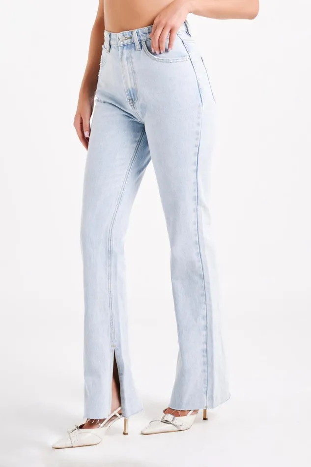 Meshki Denim Lauren Straight Leg Jeans 8211 Light Blue Lightblue 8211 Women Meshki Denim Lauren Straight Leg Jeans 8211 Light Blue Lightblue 8211 Women