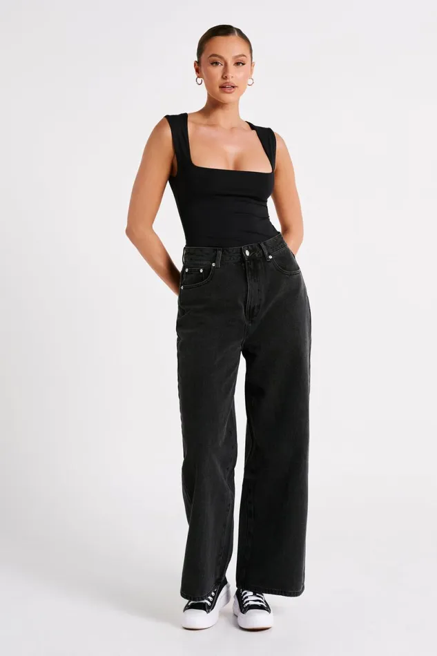 Meshki Denim Raven Baggy Jeans 8211 Washed Black Washedblack 8211 Women Meshki Denim Raven Baggy Jeans 8211 Washed Black Washedblack 8211 Women