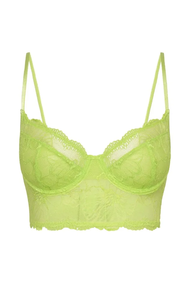 Meshki Intimates Cersei Lace Bralette 8211 Lime Green Limegreen 8211 Women Meshki Intimates Cersei Lace Bralette 8211 Lime Green Limegreen 8211 Women
