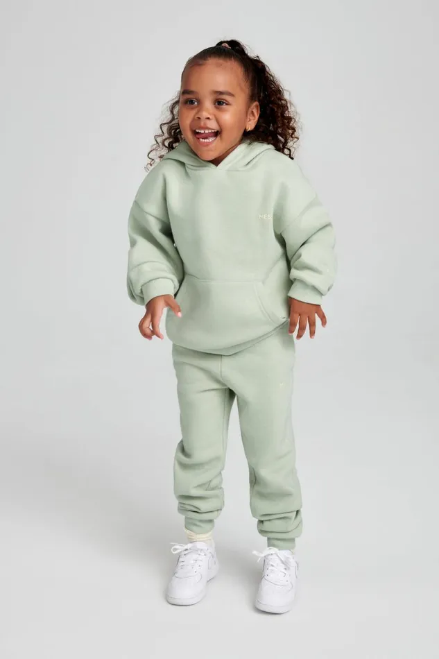 Meshki Kids Bernie Kids Unisex Hoodie 8211 Light Sage Lightsage 8211 Women