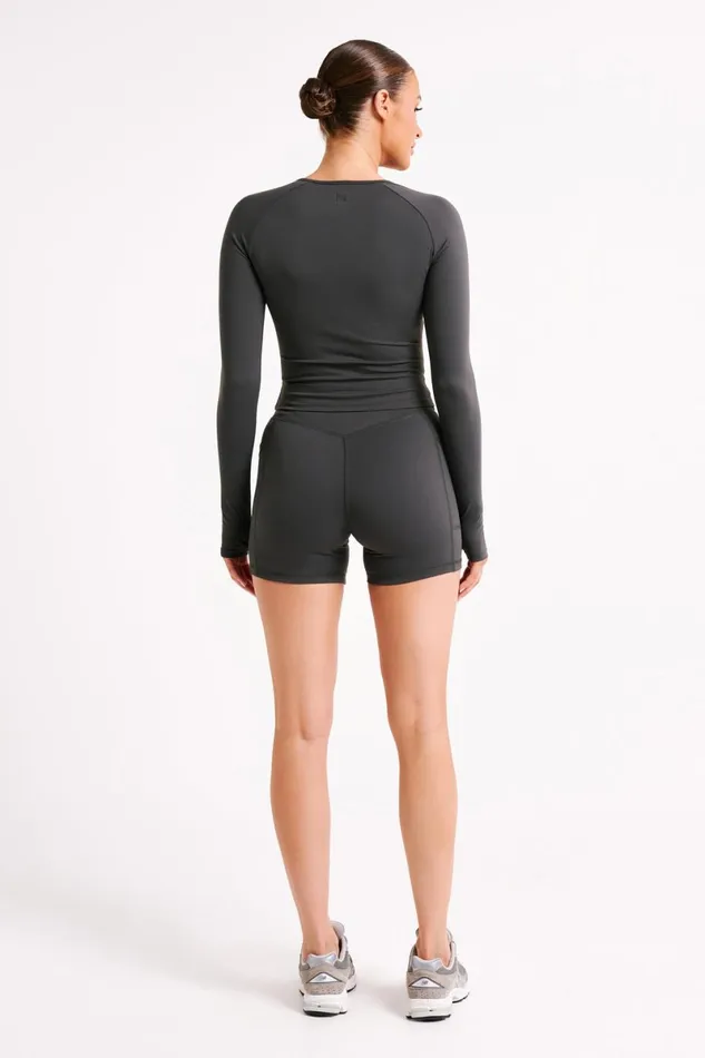 Meshki Long Sleeve Tops Venus Long Sleeve Top 8211 Charcoal Charcoal 8211 Women