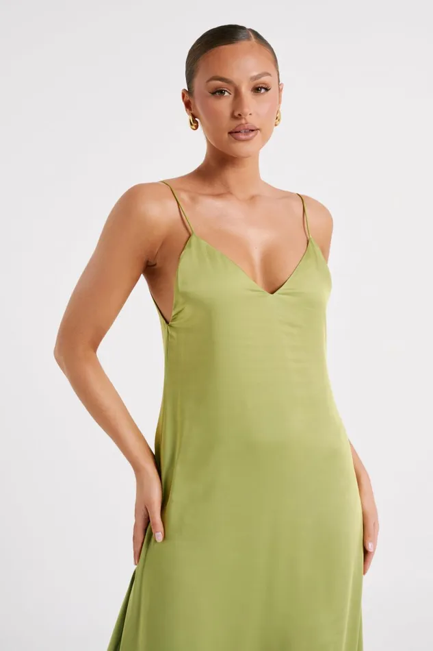 Meshki Maxi Dresses Beatrice Flowy Maxi Dress 8211 Parakeet Green Parakeetgreen 8211 Women