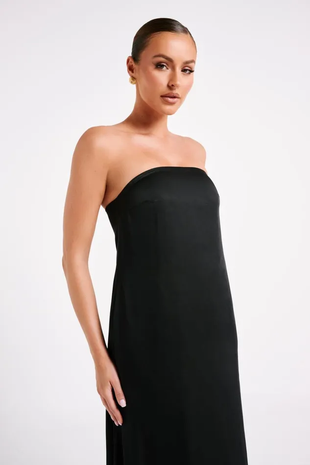 Meshki Maxi Dresses Luisa Strapless Maxi Dress 8211 Black Black 8211 Women
