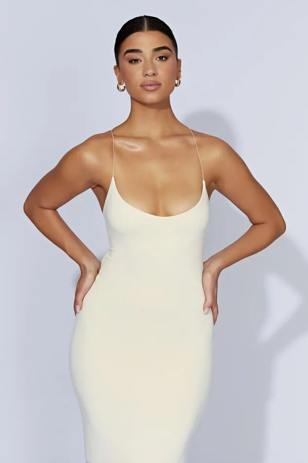 Meshki Maxi Dresses Sabine Backless Maxi Dress 8211 Cream Cream 8211 Women