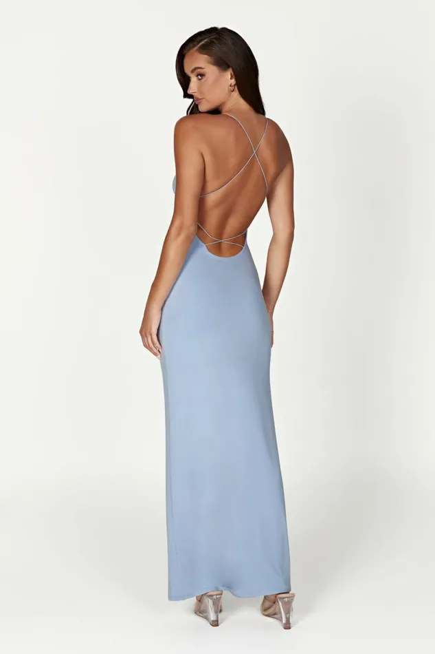 Meshki Maxi Dresses Sinead Twist Maxi Dress 8211 Powder Blue Powderblue 8211 Women