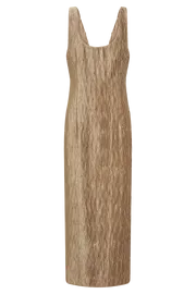 Meshki Maxi Dresses Theia Plisse Maxi Dress 8211 Bronze Bronze 8211 Women