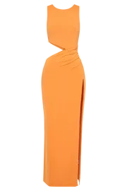 Meshki Maxi Dresses Vienna Slinky Maxi Dress 8211 Orange Orange 8211 Women