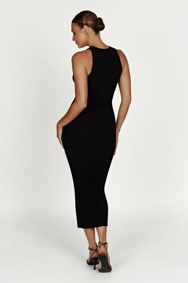 Meshki Midi Dresses Sienna Knit Midi Dress 8211 Black Black 8211 Women