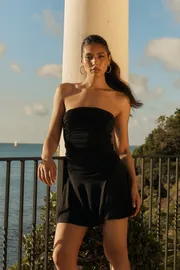 Meshki Mini Dresses Pedra Strapless Mini Dress 8211 Black Black 8211 Women