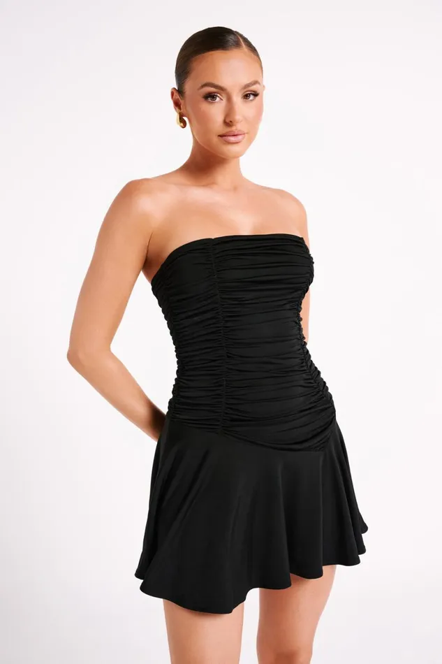 Meshki Mini Dresses Pedra Strapless Mini Dress 8211 Black Black 8211 Women