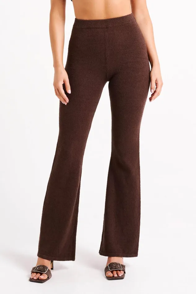 Meshki Pants Angelina Knit Pants 8211 Chocolate Chocolate 8211 Women