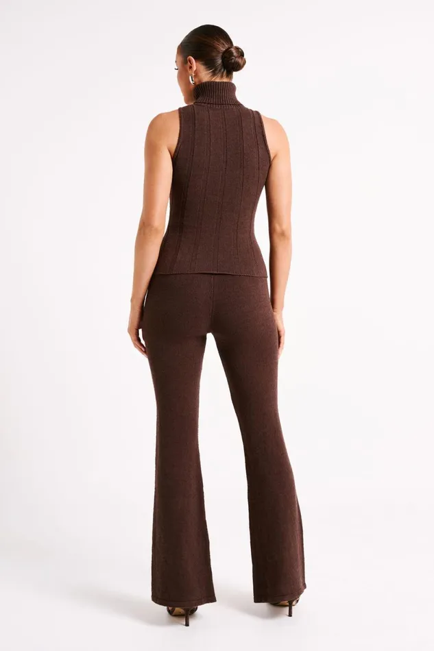 Meshki Pants Angelina Knit Pants 8211 Chocolate Chocolate 8211 Women