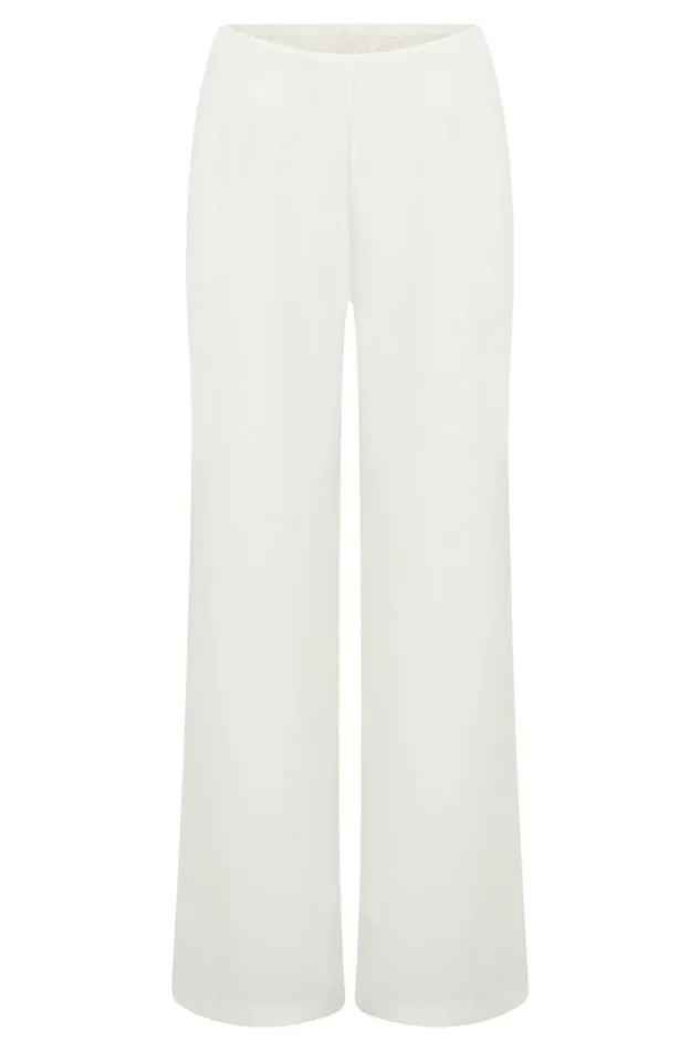 Meshki Pants Estee Split Lace Pants 8211 White White 8211 Women