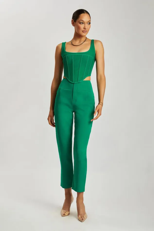 Meshki Pants Indie High Waist Pants 8211 Bottle Green Bottlegreen 8211 Women Meshki Pants Indie High Waist Pants 8211 Bottle Green Bottlegreen 8211 Women