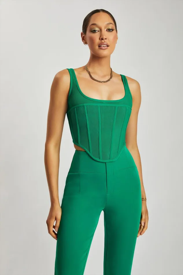 Meshki Pants Indie High Waist Pants 8211 Bottle Green Bottlegreen 8211 Women Meshki Pants Indie High Waist Pants 8211 Bottle Green Bottlegreen 8211 Women