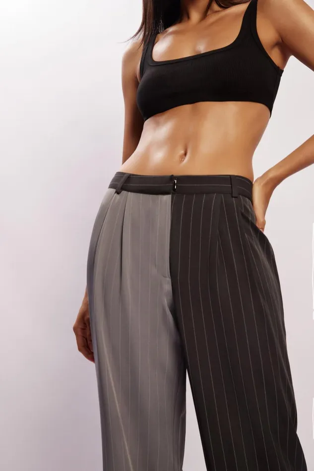 Meshki Pants Janelle Low Rise Pants 8211 Grey Two Tone Grey Two Tone 8211 Women Meshki Pants Janelle Low Rise Pants 8211 Grey Two Tone Grey Two Tone 8211 Women