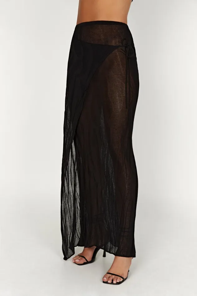 Meshki Skirts Akari Knit Maxi Skirt 8211 Black Black 8211 Women