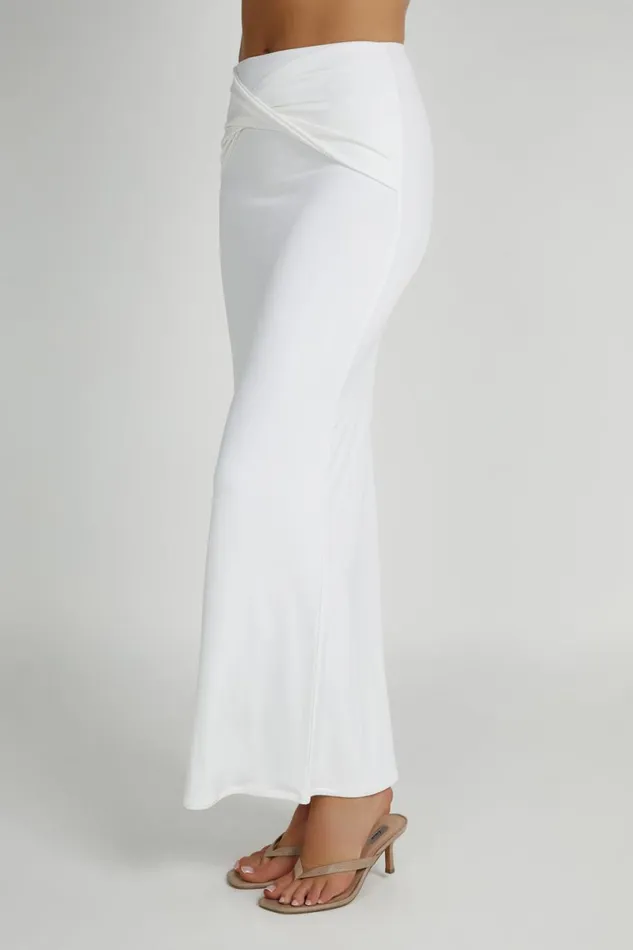 Meshki Skirts Ceri Maxi Twist Skirt 8211 White White 8211 Women