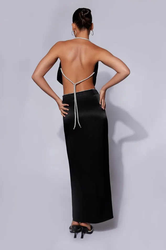 Meshki Skirts Christie Diamante Rope Maxi Skirt 8211 Black Black 8211 Women Meshki Skirts Christie Diamante Rope Maxi Skirt 8211 Black Black 8211 Women