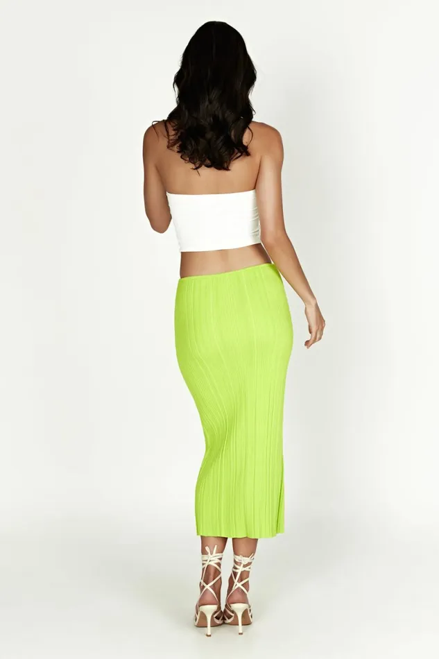Meshki Skirts Kennedy Low Rise Knit Skirt 8211 Fresh Green Freshgreen 8211 Women Meshki Skirts Kennedy Low Rise Knit Skirt 8211 Fresh Green Freshgreen 8211 Women