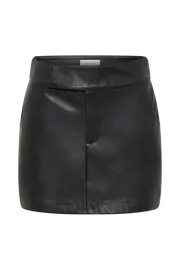 Meshki Skirts Kristen Faux Leather Mini Skirt 8211 Black Black 8211 Women