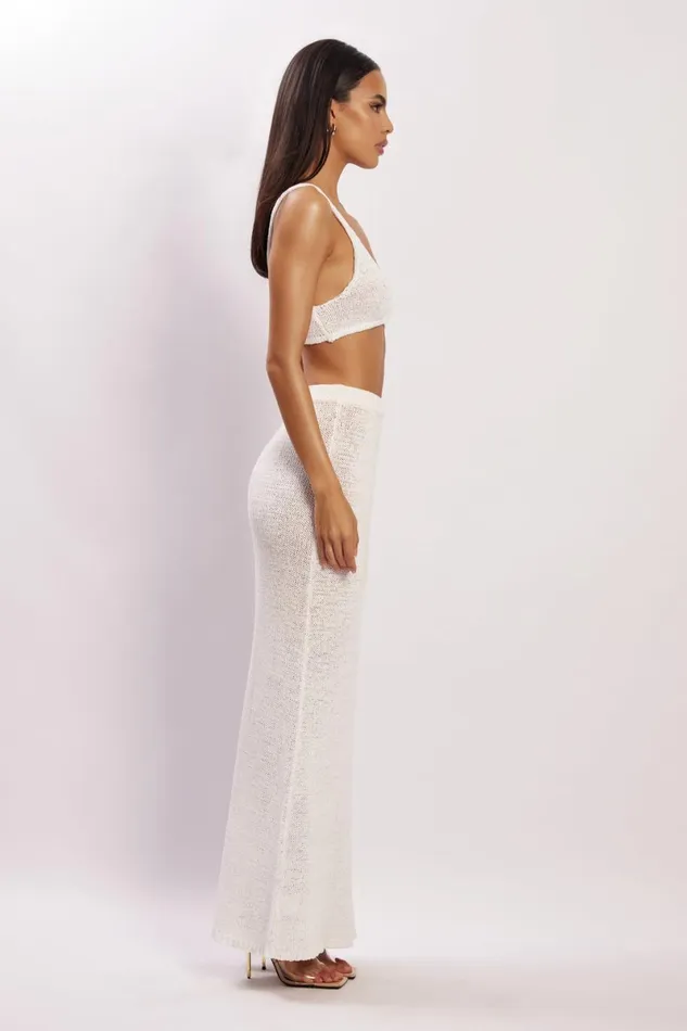 Meshki Skirts Mary Knit Maxi Skirt 8211 White White 8211 Women