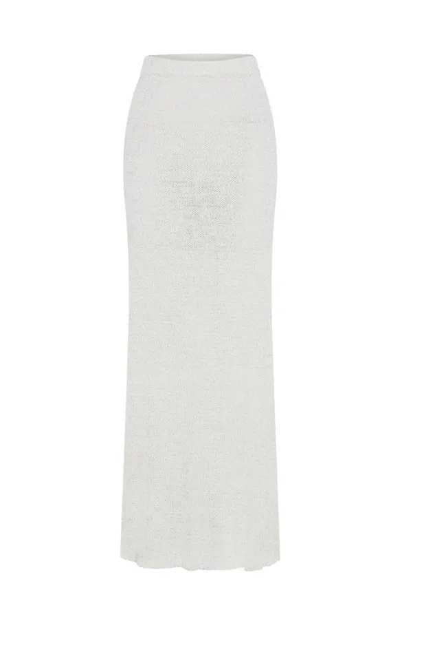 Meshki Skirts Mary Knit Maxi Skirt 8211 White White 8211 Women