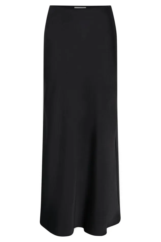 Meshki Skirts Missy Maxi Satin Skirt 8211 Black Black 8211 Women