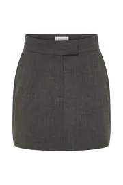 Meshki Skirts Sayer Textured Mini Skirt 8211 Charcoal Charcoal 8211 Women