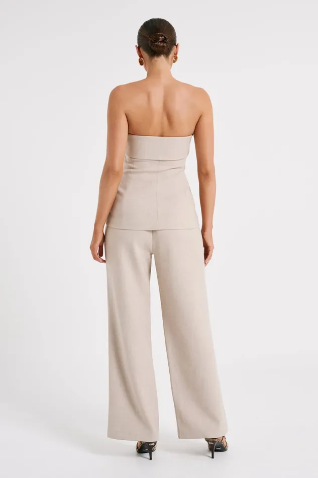 Meshki Sleeveless Tops Natalie Textured Strapless Top 8211 Natural Natural 8211 Women