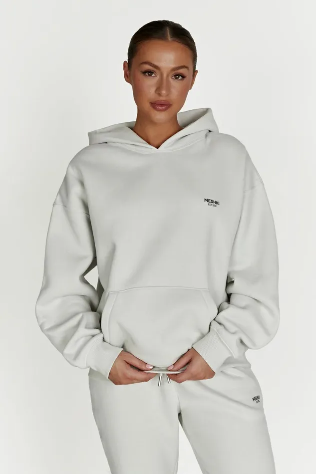 Meshki Sweaters and Hoodies Bernie Oversized Unisex Hoodie 8211 Smoke Grey Smokegrey 8211 Women