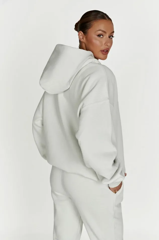 Meshki Sweaters and Hoodies Bernie Oversized Unisex Hoodie 8211 Smoke Grey Smokegrey 8211 Women
