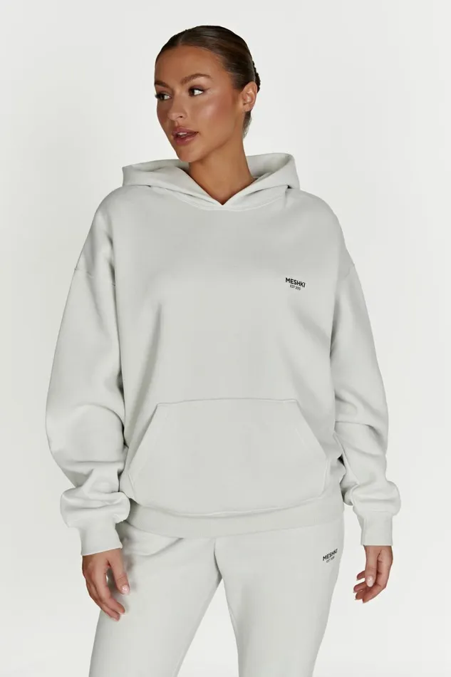 Meshki Sweaters and Hoodies Bernie Oversized Unisex Hoodie 8211 Smoke Grey Smokegrey 8211 Women