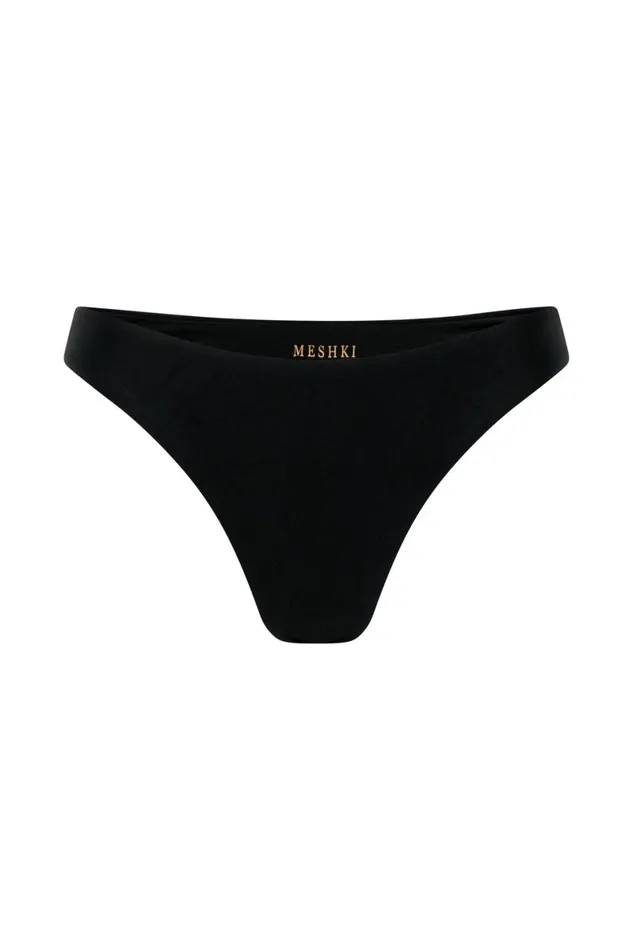 Meshki Swimwear Rosie Recycled Nylon Cheeky Cut Bikini Bottoms 8211 Black Black 8211 Women