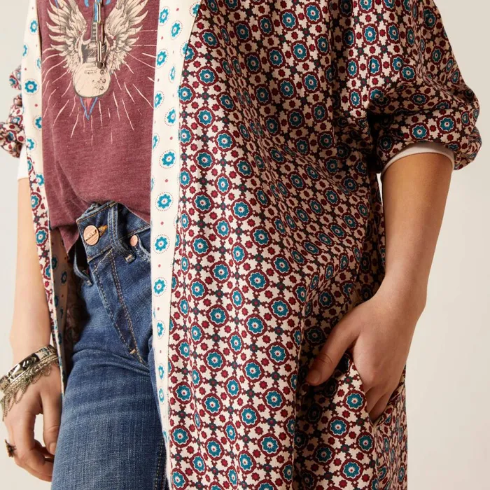 Mesquite Kimono Duster Mesquite Foulard Women Ariat TShirts and Tops Mesquite Kimono Duster Mesquite Foulard Women Ariat TShirts and Tops