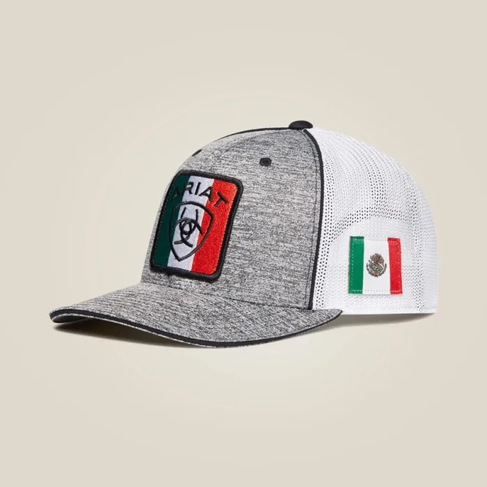 Mexico Cap Gray Men Ariat Hats and Caps
