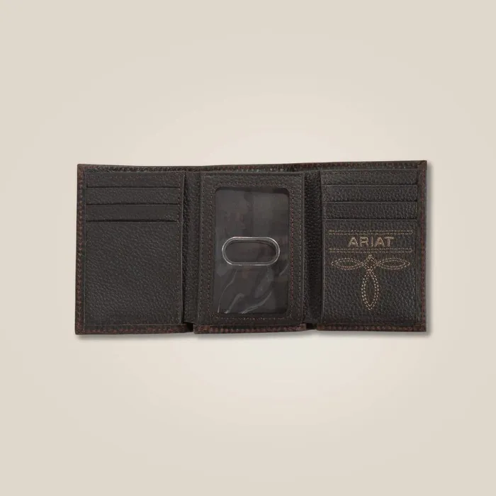Mexico Shield Trifold Wallet Brown Men Ariat Bags and Wallets Mexico Shield Trifold Wallet Brown Men Ariat Bags and Wallets