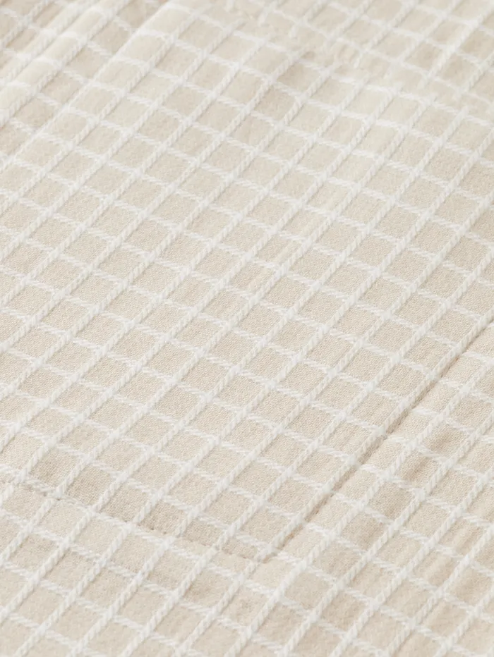 Micro Dobby Check Shirt Parchment Men Scotch and Soda Shirts