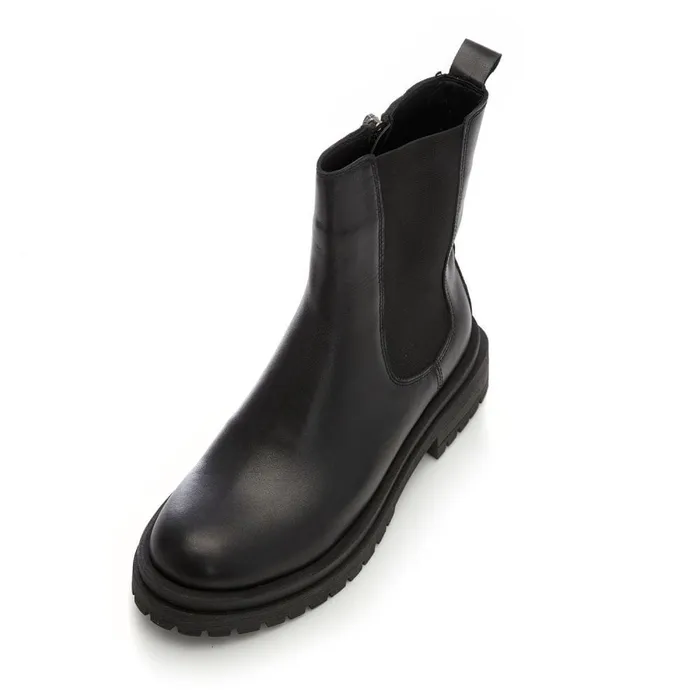 MidCalf Boots Women Moda In Pelle Bsoleful B Wolfie Black Leather