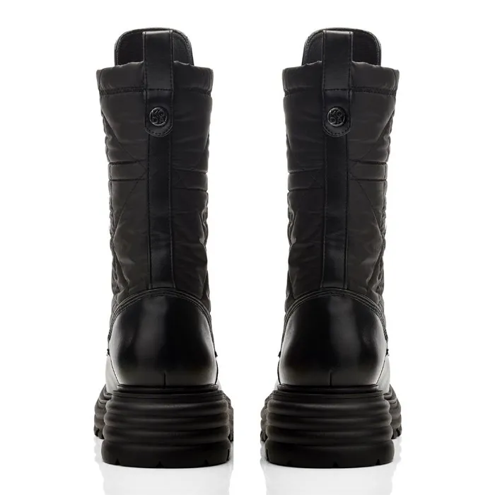 MidCalf Boots Women Moda In Pelle Dulcie Black Porvair