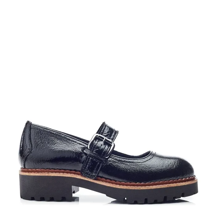 Mid Heel Shoes Women Moda In Pelle Shoon Sh Emberley Black Patent Leather