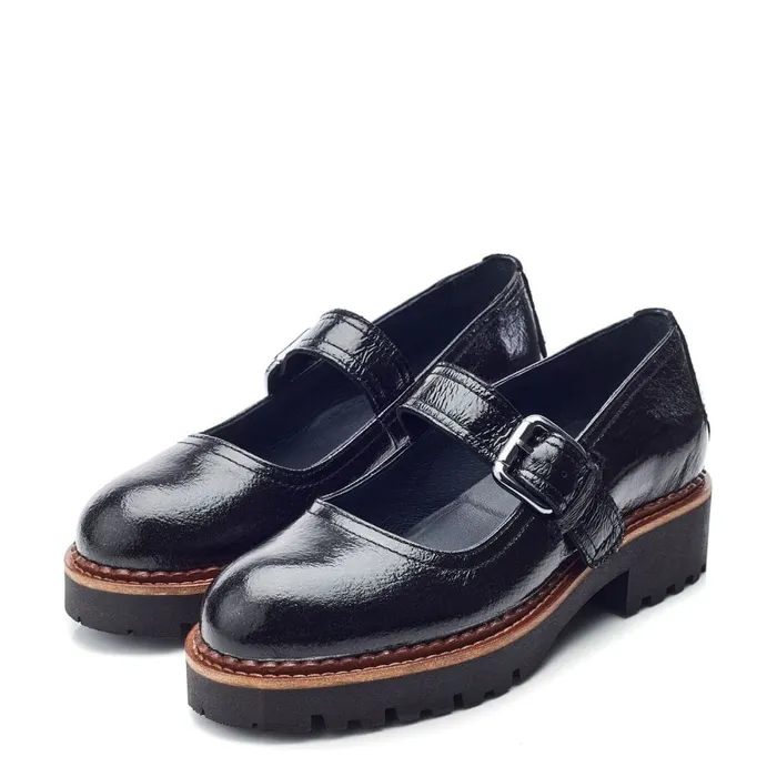 Mid Heel Shoes Women Moda In Pelle Shoon Sh Emberley Black Patent Leather