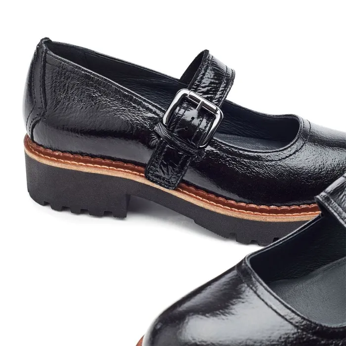 Mid Heel Shoes Women Moda In Pelle Shoon Sh Emberley Black Patent Leather