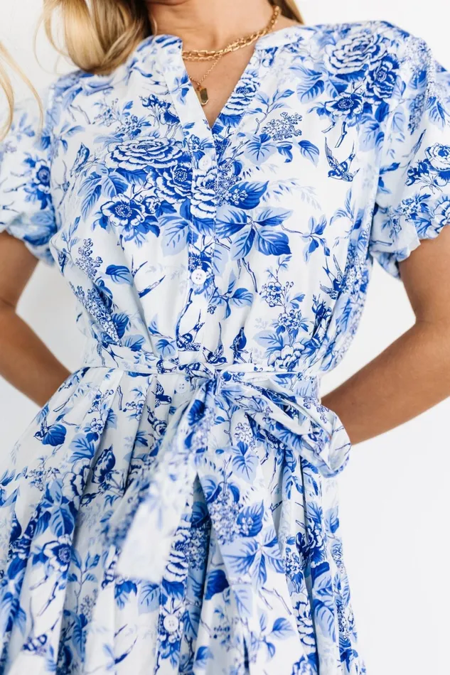 Mikki Mini Dress White Blue Women Baltic Born Short Dresses Mikki Mini Dress White Blue Women Baltic Born Short Dresses