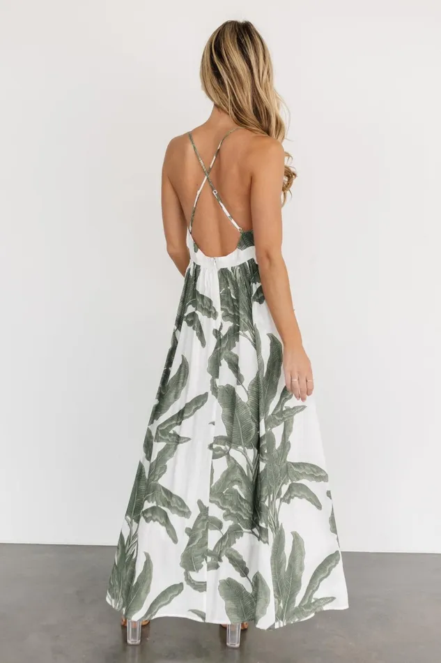 Miramar Maxi Dress Green Print Women Baltic Born Maxi Dresses Miramar Maxi Dress Green Print Women Baltic Born Maxi Dresses