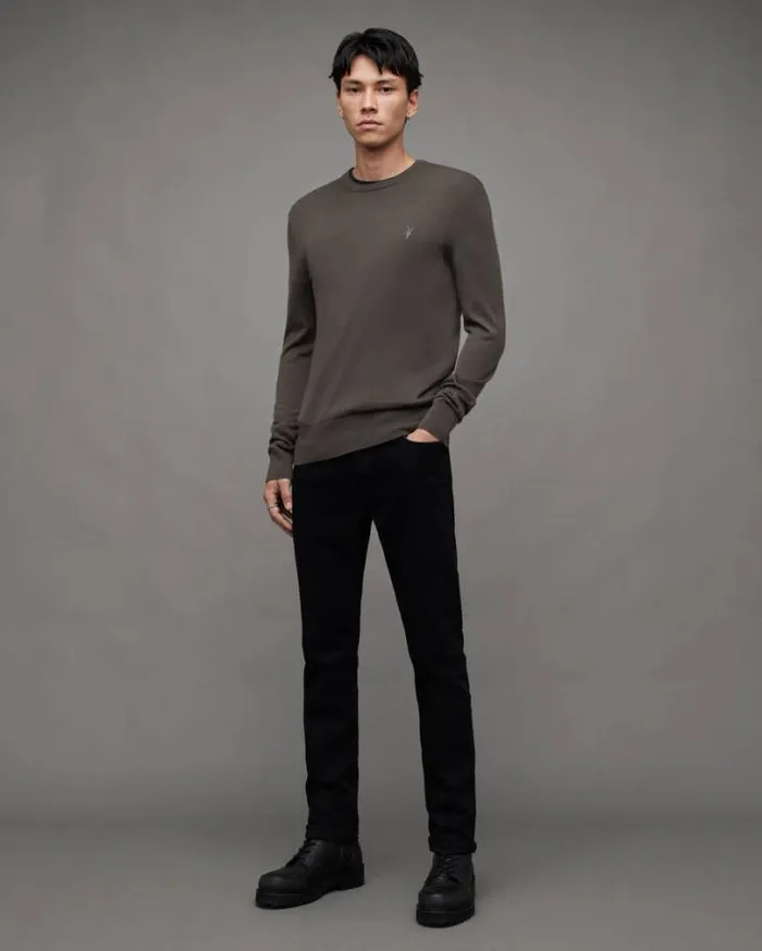 Mode Merino Crew Neck Ramskull Sweater Dark Ivy Green Men AllSaints Sweaters Mode Merino Crew Neck Ramskull Sweater Dark Ivy Green Men AllSaints Sweaters